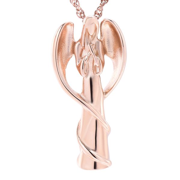 

ijd9397angel форма пепла на память урна кулон ожерелье кремации мемориал ювелирные изделия на память для близких пепел, Silver