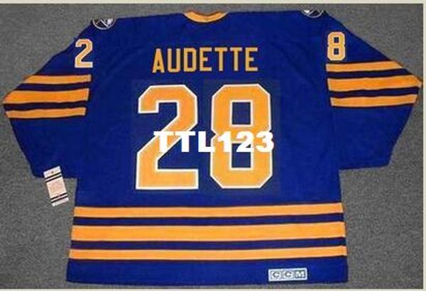 

мужские #28 дональд audette buffalo sabres ccm старинные ретро хоккей джерси или пользовательские любое имя или номер ретро джерси, Black;red