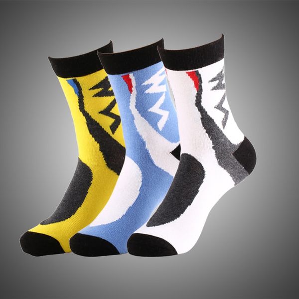 

2018 outdoor sport socks professional mtb mountain bike cycling breathable wicking socks men bicycle, Black