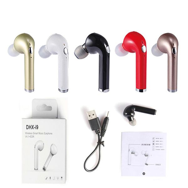 

Dhx i9 i9 mini bluetooth headphone wirele ingle ear bluetooth earphone for driver in ear earbud with mic cell phone with retail box