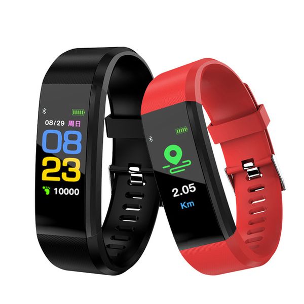 

Fitness Tracker IP67 Waterproof Smart Bracelet Step Counter Activity Heart Rate Monitor Alarm Clock Vibration Wristband for Android IOS