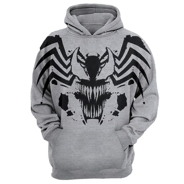 

3d hoodies sweatshirts spiderman cosplay 3d print sportwear outwear men women hoody streetwears jacket hoodie pullover, Black