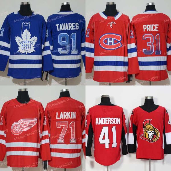 

Men 2019 New Home fashion printing gradual change Jersey 91 JohnTavares 71 Dylan Larkin 31 Carey Price 13 Johnny Gaudreau Hockey Jerseys