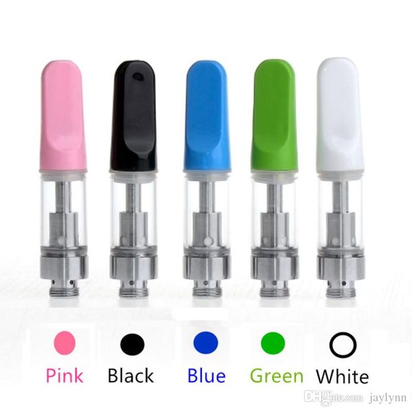 

TH105 Glass Vape Ceramic Cartridge M6T Pyrex Glass Tank Vaporizer Pen A3 Ceramic Coil Head Drip Tip 0.5ml 510 Thread Ceramic Cartridge