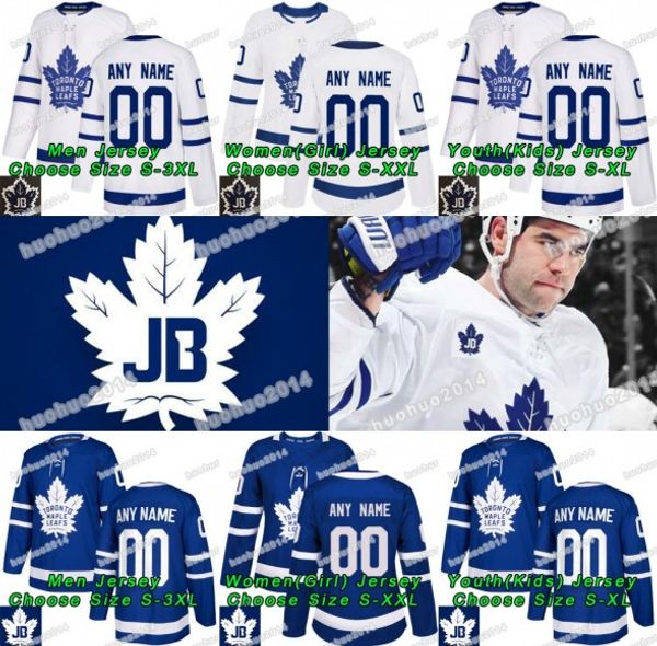 

JB patch Toronto Maple Leafs Jerseys Mitchell Marner AustonMatthews William Nylander PATRICK MARLEAU Brown Andersen Rielly Johntavares