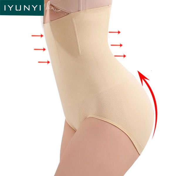 

iyunyi seamless women body shapers underwear high waist slimming tummy control panties briefs women postpartum body shapewear, Black;white