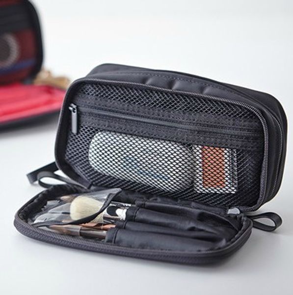 

zipper double black handbag. handbag, - double zipper, zipper, bag, eorhs, Red;black