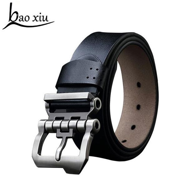 

new designer belts men cowhide genuine leather belts for men brand strap male pin buckle vintage jeans luxury belt 110-130 long s18101807, Black;brown