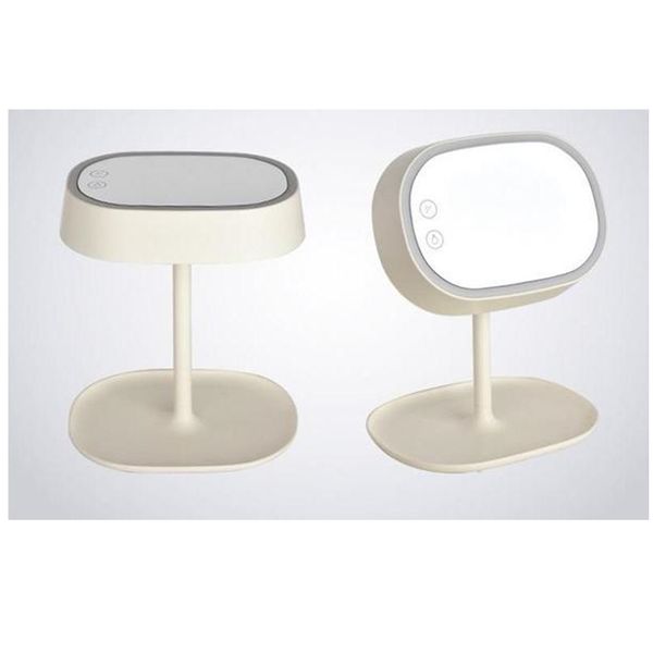 

3-in-1 led mirror lamp led touch screen vanity makeup mirror with lights usb chargeable table colorful bedsid lamps dressing