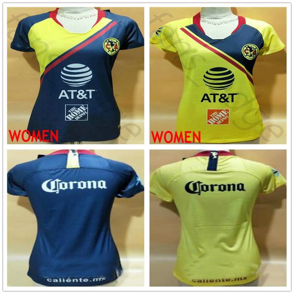 

18 19 LIGA MX Women Club America Soccer Jerseys C.DOMINGUEZ R.JIMENEZ R.SAMBUEZA O.PERALTA Customize Ladies Girls Camiseta de futebol