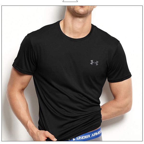 

Эластичный спортивный бренд футболки для мужчин Дизайнерские футболки для мужчи