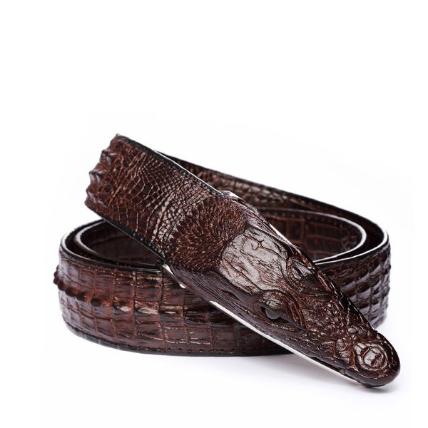 

mens belts luxury cow leather designer belt men ceinture homme cinto masculino luxo crocodile cinturones hombre, Black;brown