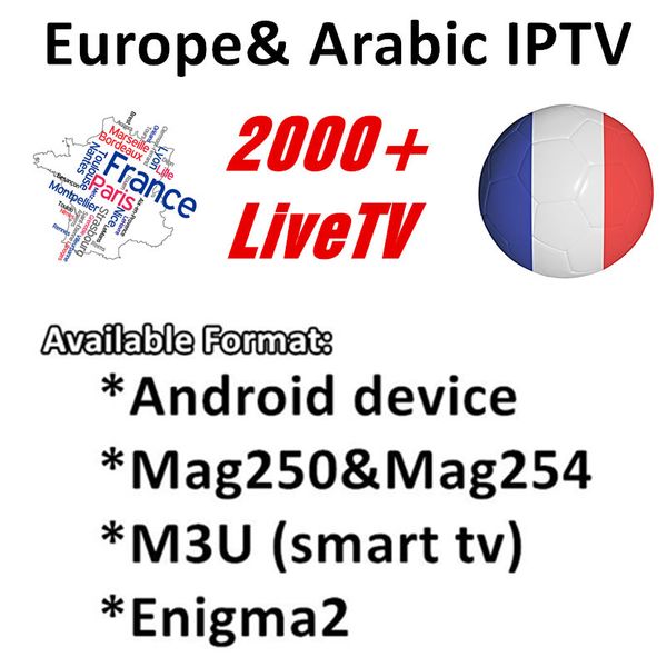 

Iprotv iptv 1 year ub cription with 2100 live tv and vod french arabic italy uk gemany europe iptv port mart tv