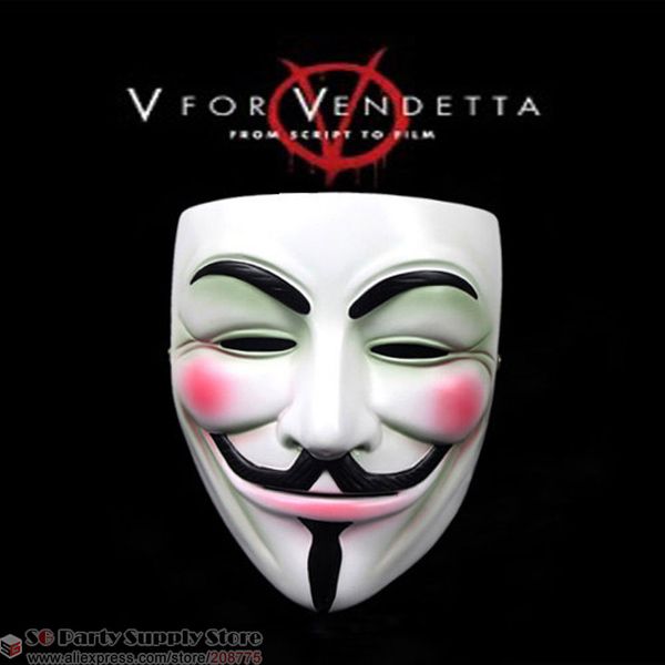 

hot v vendetta team guy fawkes masquerade masks halloween mask high quality resin mask 16*19cm 345g free shipping