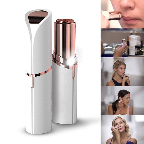 

2018 Lipstick Facial Hair Remover Face Hair Removal Epilator Painless Gold Plated Remover With retail box free shipping