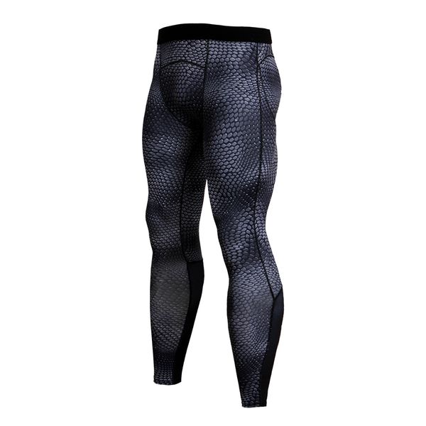 

2018 new mens compression tights fitness skinny leggings men's pants breathable underwear rashguard joggers sweatpants trousers, Black