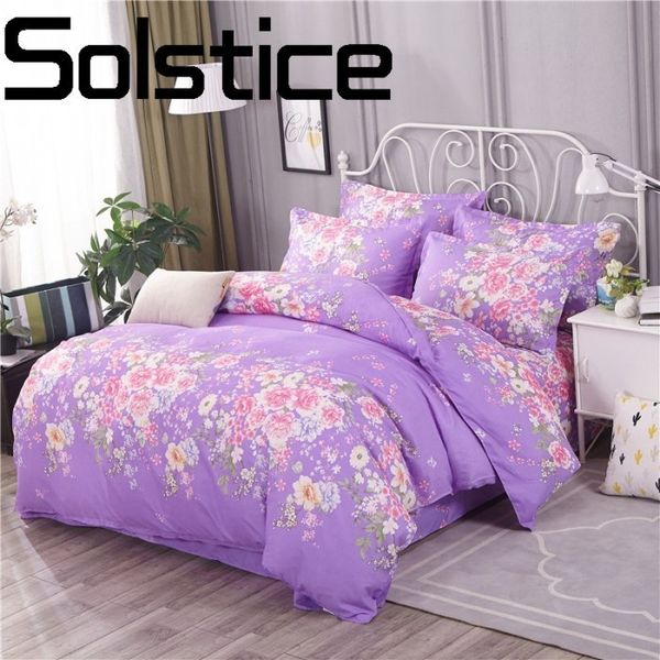 

solstice coon comfort coon plant cashmere sanding activity printing and dyeing bedding sheets quilt cover pillowcase 3/4pcs