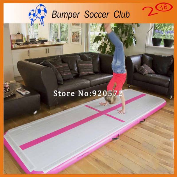 Kostenloser Versand Freie Pumpe 9,8 ft/3 m Aufblasbare Luft Matte Gymnastik Air Track Taekwondo Boden Tumbling Matte Kampf kunst Training Luft Kissen