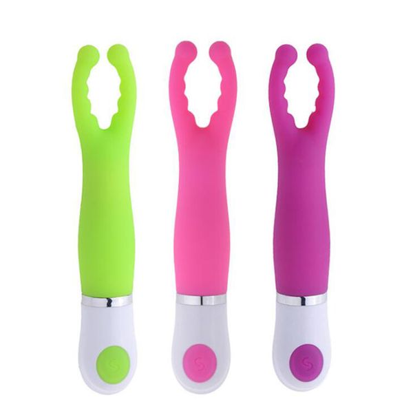 Venda quente 7 funções Silêncio Estimulador Mamilo Estimulador do Seio Vibrador Clitóris Massageador Brinquedos Sexuais para as mulheres