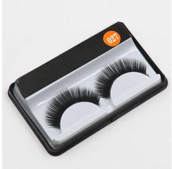 2018 Ciglia finte fatte a mano Natural Long Curl Spesse Morbide Estensioni delle ciglia finte Flair Colore nero Ciglia Trucco Terrier Lashes # 027