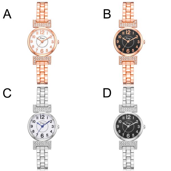 

lvpai 2018 watch women gold vintage luxury clock women bracelet watch ladies stainless steel with rhinestones ff, Slivery;brown