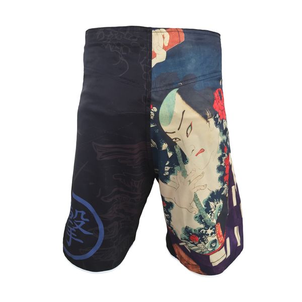 Real-Printing Boxing Shorts MMA grappling Fight Boxing MMA Sanda Muay Thai New