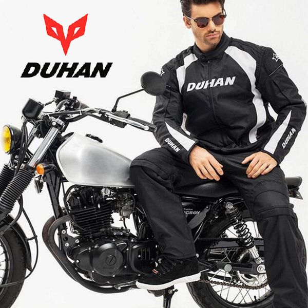 

2017 winter warm windproof duhan cross-country motorcycle jacket pants motorbike jackets trousers made of 600d ox cloth