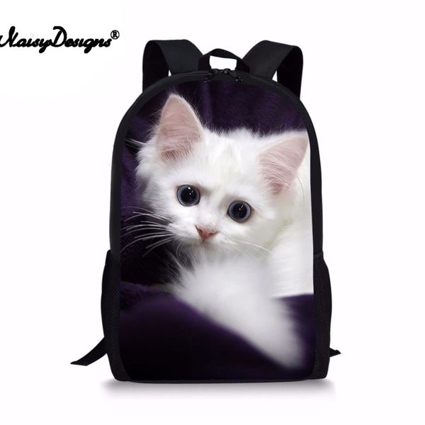 

kawaii siamese cat 3d printing backpack kids boys girls shoulder backpacks ladies lovely string bag teens mini back pack
