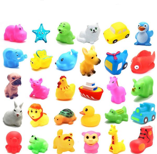 

baby shower play toys rotocast animal duck giraffe rabbit pig dog cat horse chicken small action figures swimming bath water floating toys