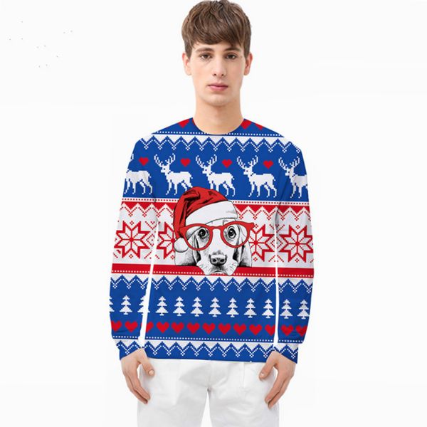 

new hoodies for men and women autumn and winter christmas reindeer christmas trees stylish festival men' hoodies 3d sweatshirts, Black
