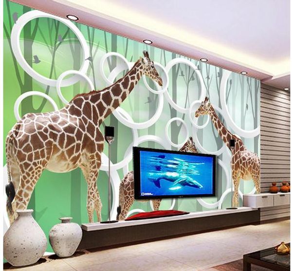 

3d зеленый абстрактный дерево тв фон стены, обои дизайнеры домашнего декора