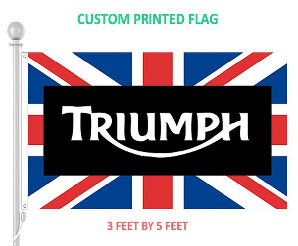 2020 3x5 Feet Triumph Uk British Flag With Grommets Custom Digital
