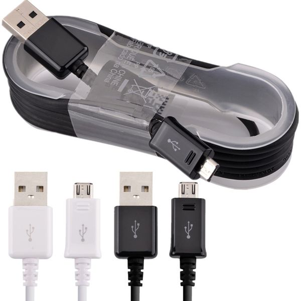 Cavo di ricarica dati di sincronizzazione Micro USB 2.0 di buona qualità da 1,5 M per Samsung Galaxy NOTE4/5 A9 A8 S7 S6 edge telefoni Android 300 pz/lotto