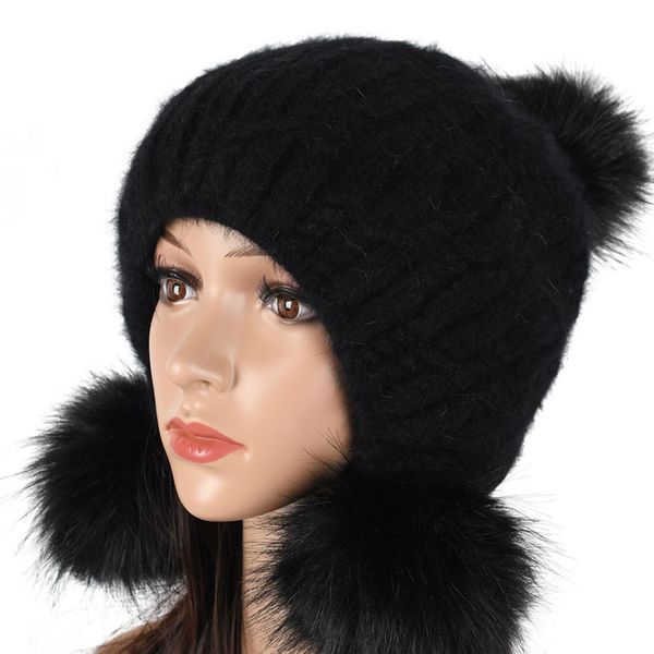 

женская мода вязаная шапка осень зима теплая шляпа skullies волос мяч твист шапочки сплошной цвет бесплатная доставка, Blue;gray