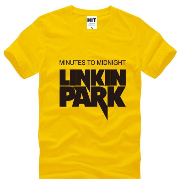 

minutes to midnight lincoln linkin park rock hip hop men's t-shirt t shirt for men summer cotton casual tee camisetas masculina, White;black