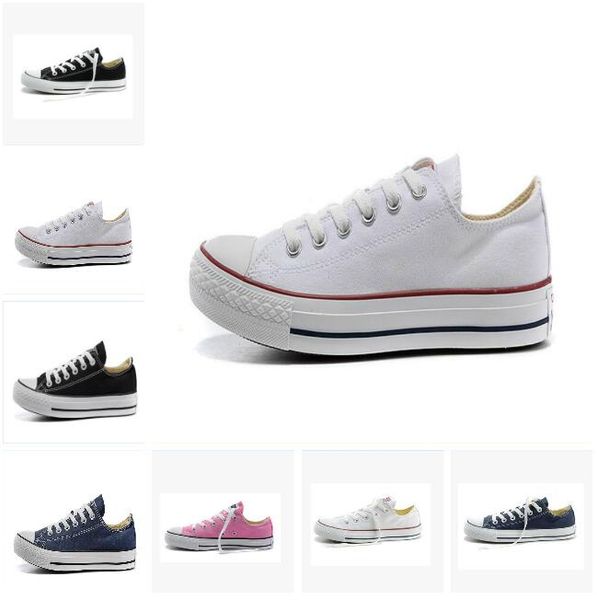 

2017 new star big size 35-45 casual shoes low stars classic canvas shoe men /women canvas shoes, Black
