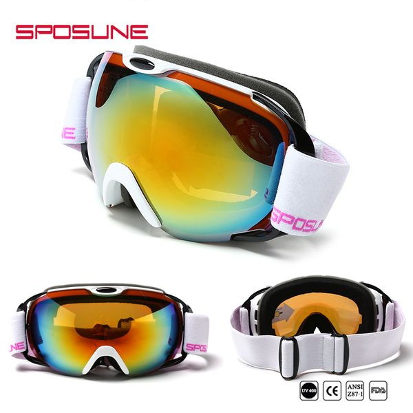 

ski snow goggles comfortable big vision anti-fog