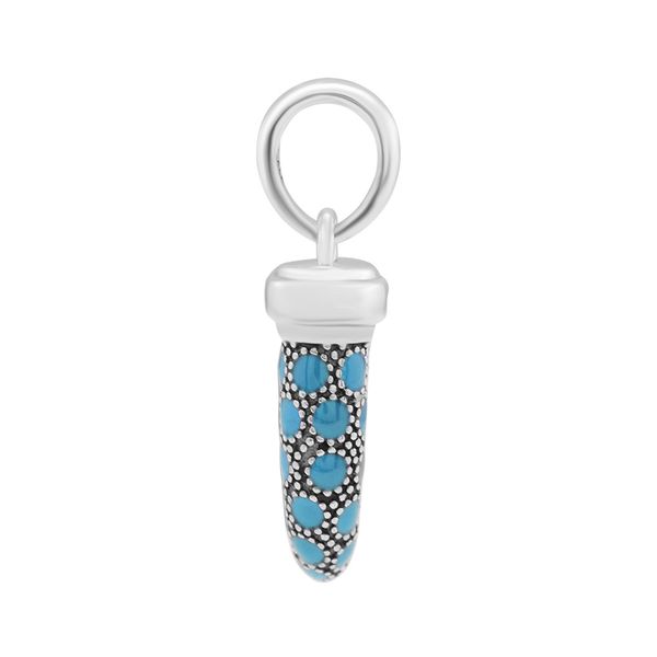 

2018 summer 925 sterling silver jewelry turquoise italian horn charm beads fits bracelets necklace for women jewelry making, Bronze;silver
