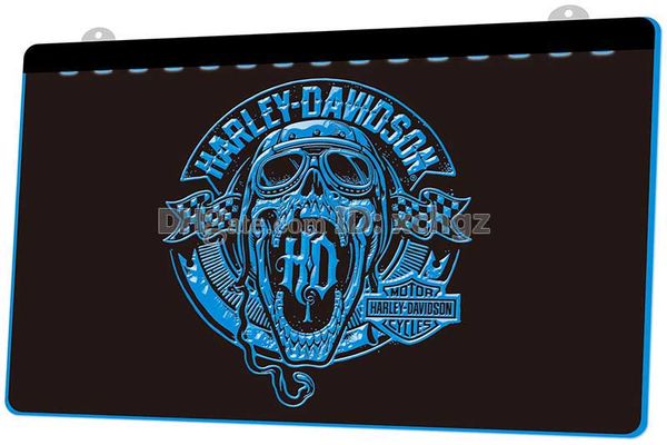 

[F3029] Мотоцикл НОВЫЙ 3D Гравировка LED Light Sign Настроить по требованию 8 цветов