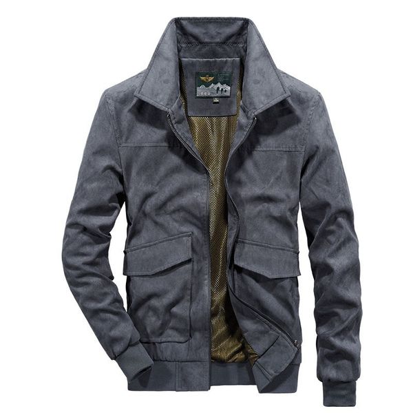 

2018 autumn stand collar cargo jackets cotton jackets coats quick dry casual fashion breathable coat business, Black;brown