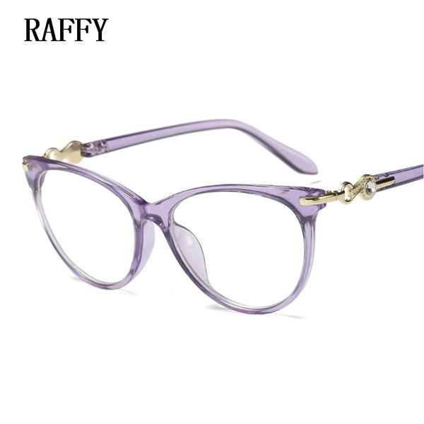 

raffy vintage eyeglass women frame myopia optical eyewear frames glasses clear pink spectacle oculos de grau feminino clear lens, Silver