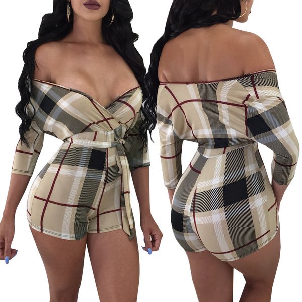 

summer short jumpsuits women new high waist strapless rompers backless bodysuit combinaison femme fashion feminino, Black;white