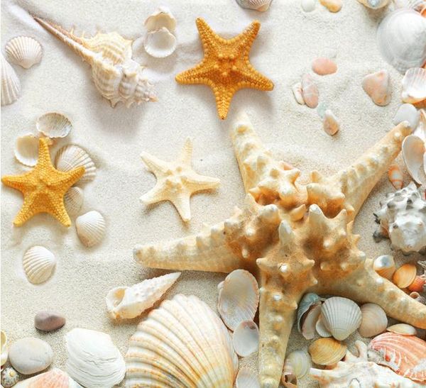 

self-adhesive wallpaper hd beach shells toilets bathroom bedroom living room 3 d wallpaper for walls
