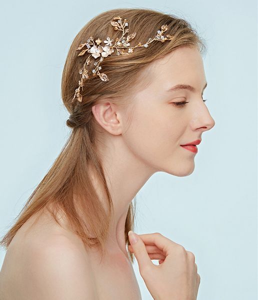 2020 Korea Headdress Flower Bridal Wedding Hair Clips For Bride