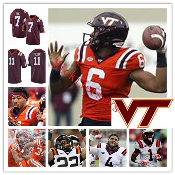 

VIRGINIA TECH HOKIES Michael Vick College Football Jerseys Bruce Smith Kendall Fuller Greg Stroman Andrew Motuapuaka Virginia Tech Jersey