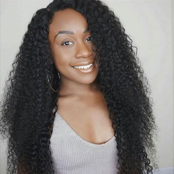 Afro Kinky Curly Hair 100g Natural Black Color 8 30inch Brazilian