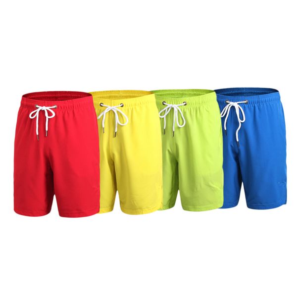 

simple design solid men's sports shorts fitness running exercise basketball shorts loose quick dry, Black;blue