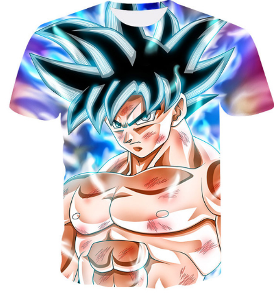

new arrival men/women classic anime dragon ball 3d printed t-shirt goku summe fashion hip hop casual t-shirt s-xxxxxxl u31, White;black