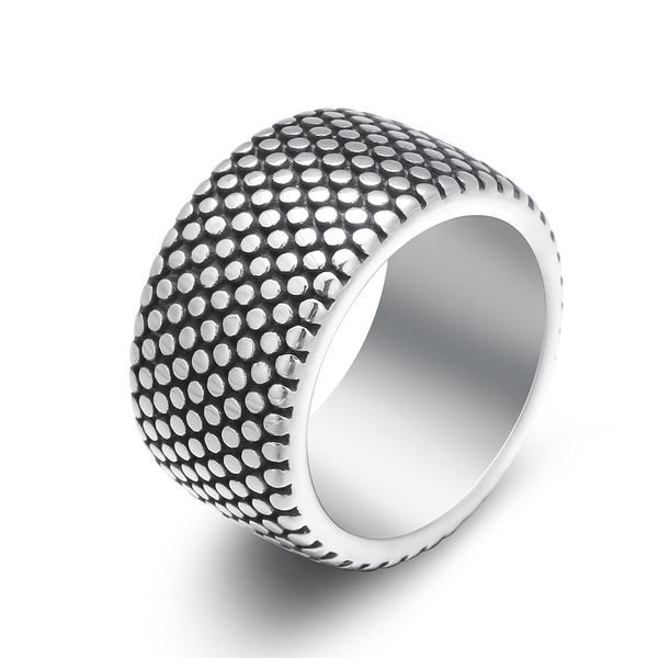 

Новый 13 мм античный Серебряный стиль 316L кольцо из нержавеющей стали мужские шины