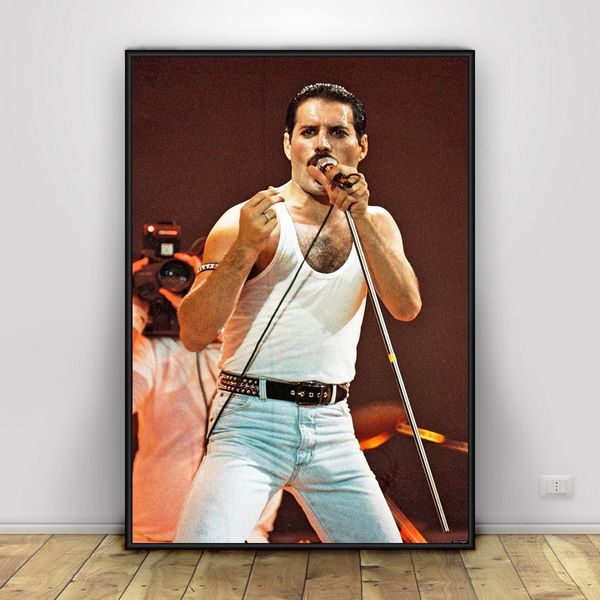 

freddie mercury art silk poster home decor 12x18 24x36inch